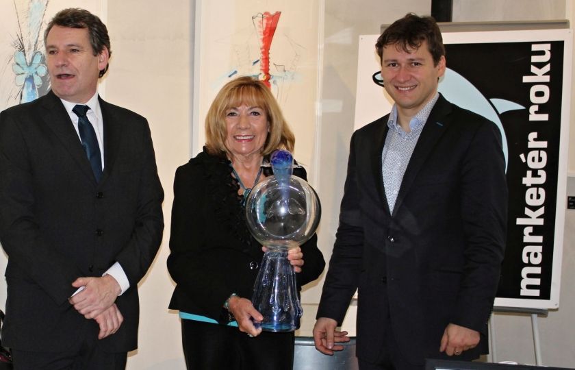 Jitka Vysekalová, prezidentka ČMS, Tomáš David, viceprezident ČMS, a Petr Uchytil z Radiohouse vyhlásili soutěž Marketér roku 2019. Foto: ČMS